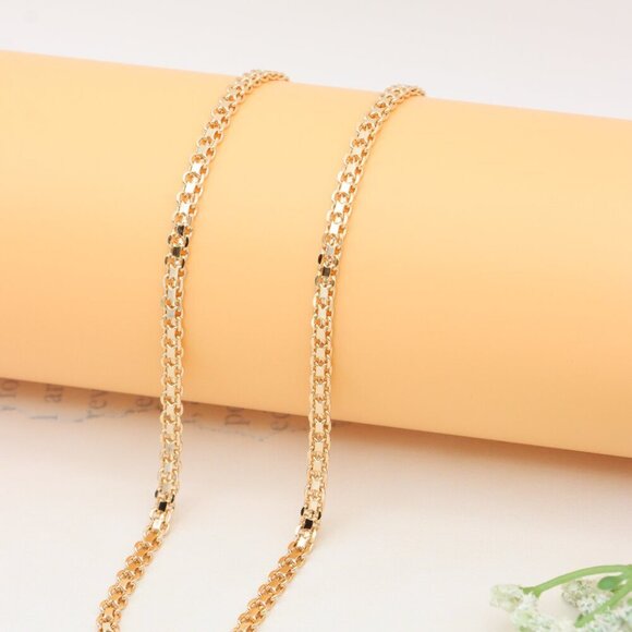 Bold Rose Gold Chain Necklace with Lobster Clasp, XPNL0316 - Picture 6 of 12